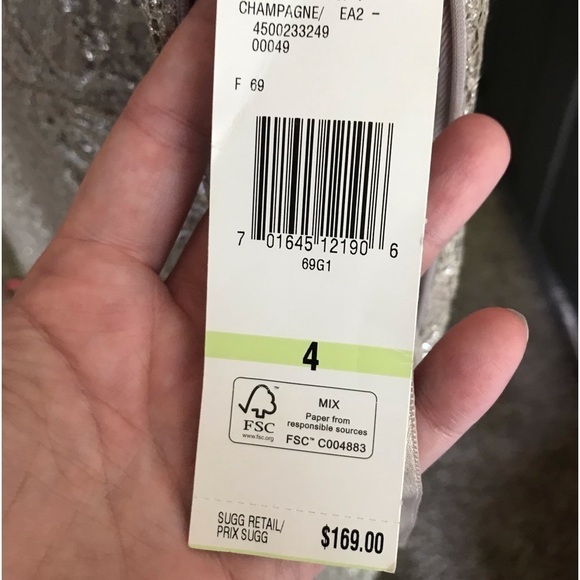 🖤NWT JONES NEW YORK CHAMPAGNE LACE DRESS SZ 4-PROM-PARTY-LUXURY FULLY LINED🖤 - Picture 7 of 14